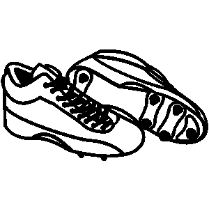 300x300 Soccer Cleats Football Cleats Clipart Decorating - Soccer Shoes Drawing
