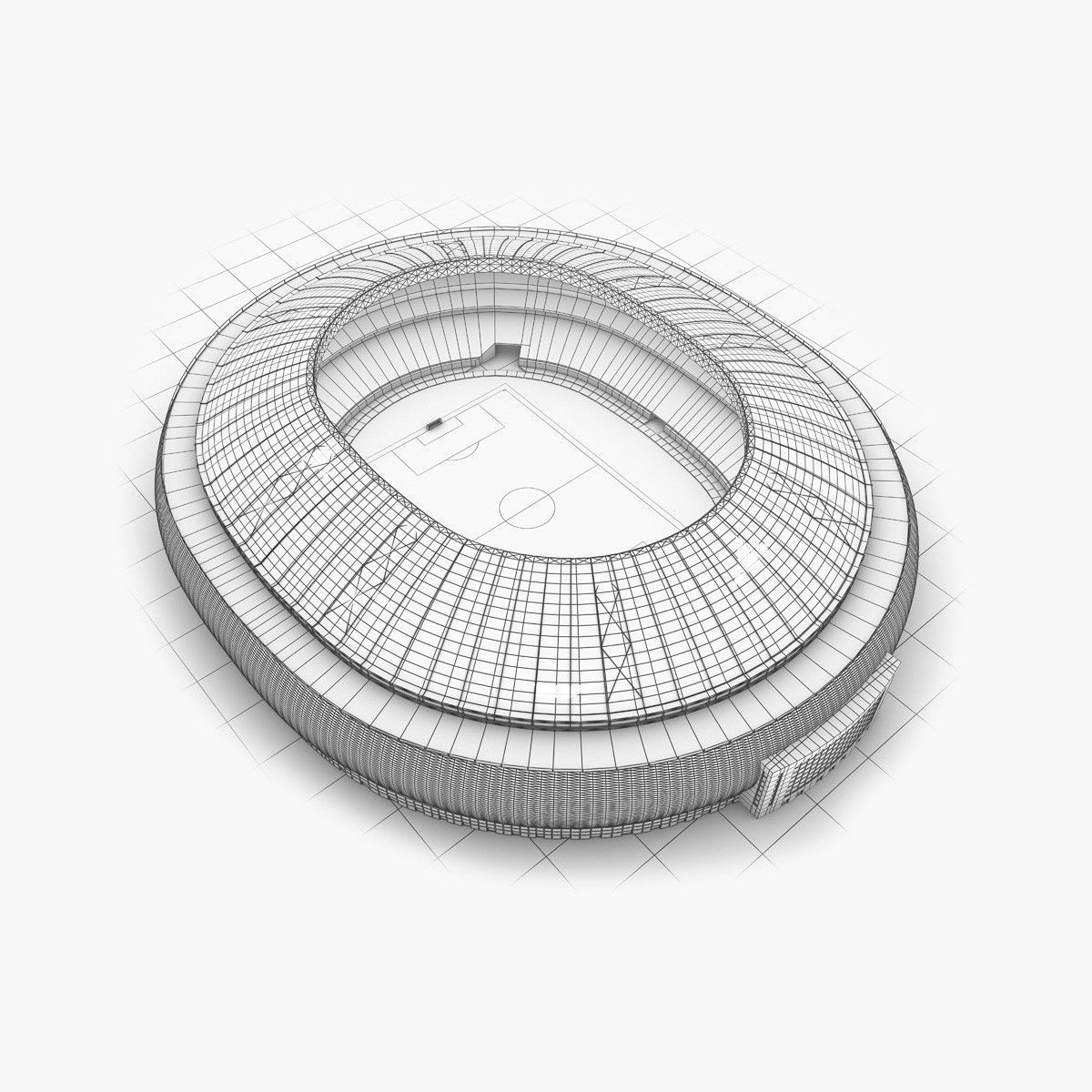 1200x1200 soccer stadium model cgtrader - Soccer Stadium Drawing