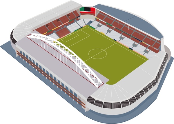 600x428 soccer stadium design vector illustration free vector in open - Soccer Stadium Drawing