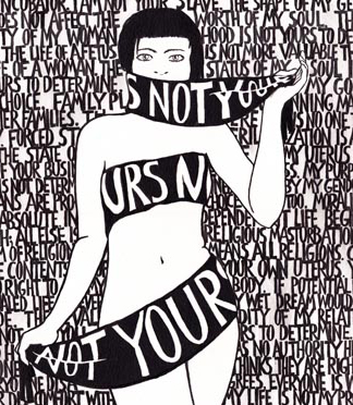 324x372 feminist art social justice obermann center for advanced studies - Social Justice Drawing