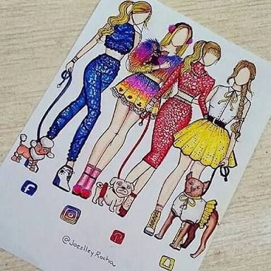 384x384 Resultado De Imagem Para Social Media Draw Crafts Outfits - Social Media Drawing