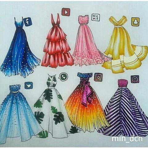480x480 logos - Social Media Dresses Drawings