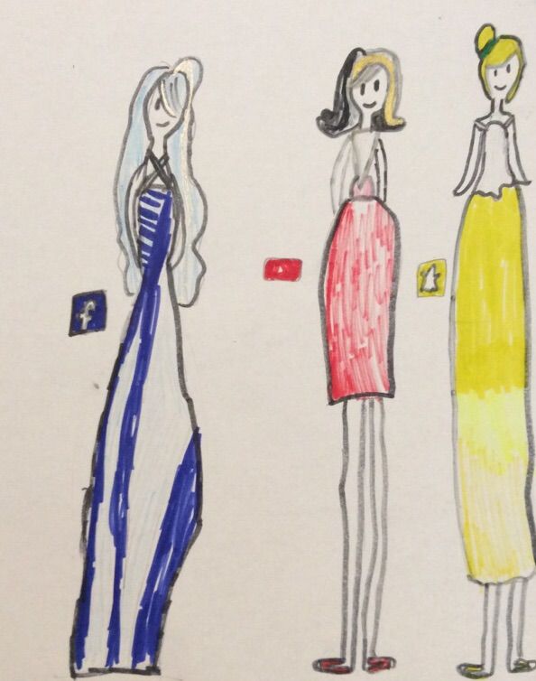 594x754 social media challenge cartoon amino - Social Media Dresses Drawings