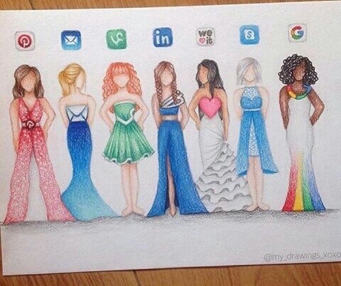 480x402 social media dresses discovered - Social Media Dresses Drawings
