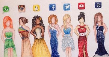 364x192 which social media girl are you - Social Media Dresses Drawings