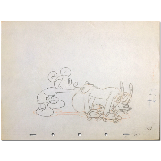 676x676 society dog show, disney studios, original production drawing - Society Drawing