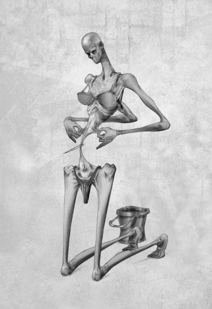 880x1283 these drawings are an incredible reflection of what's 'wrong - Society Drawing