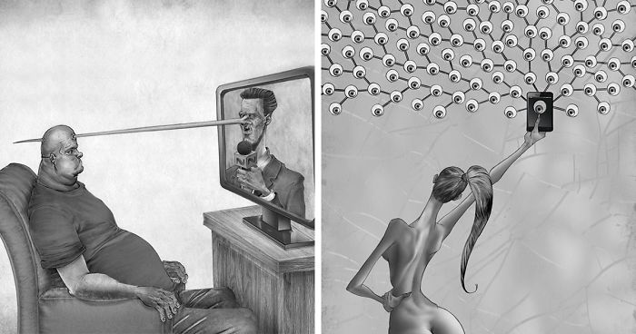 700x368 what's wrong with today's society captured in though provoking - Society Drawing