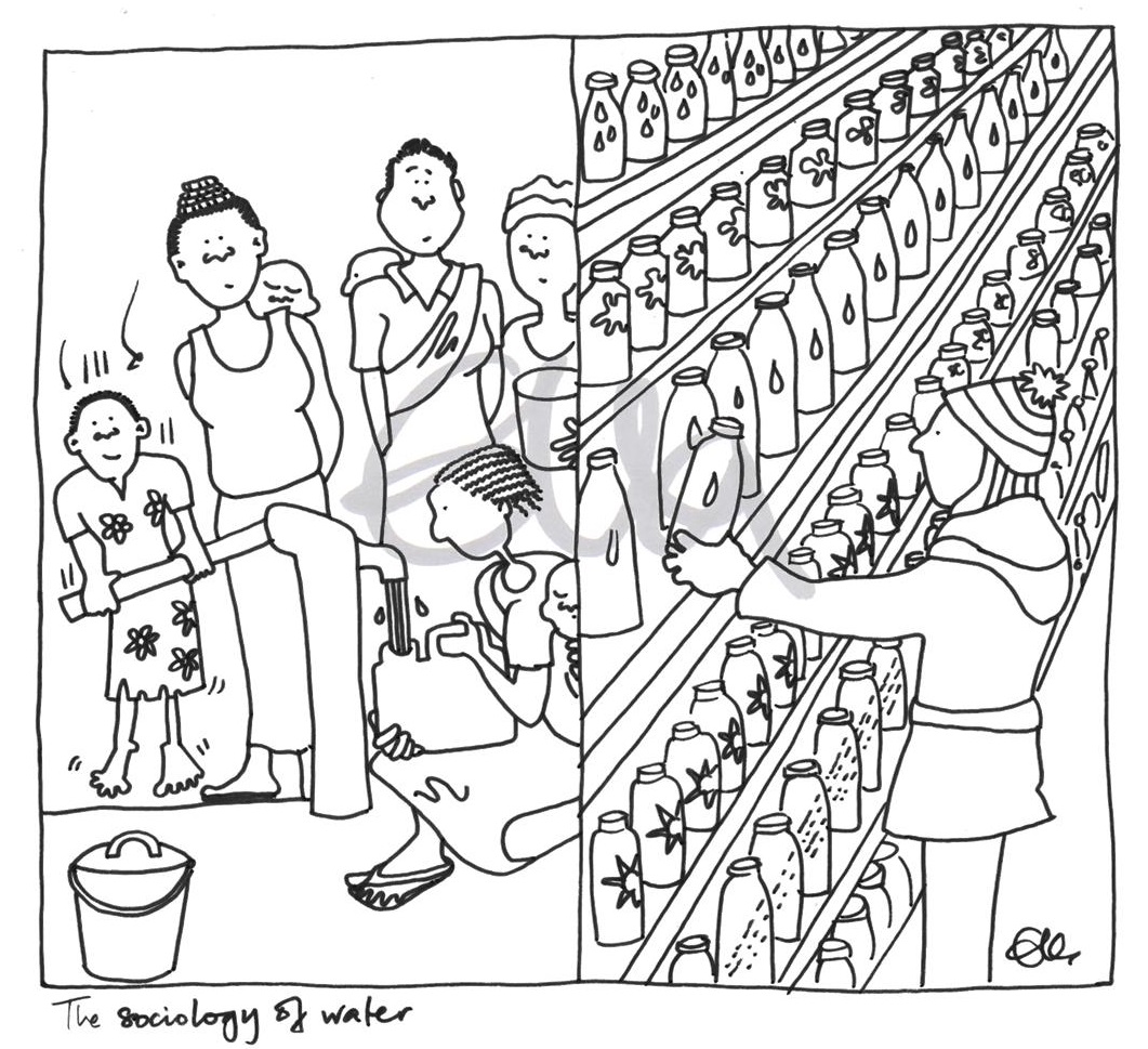 1061x969 W The Sociology Of Water Hopian - Sociology Drawing