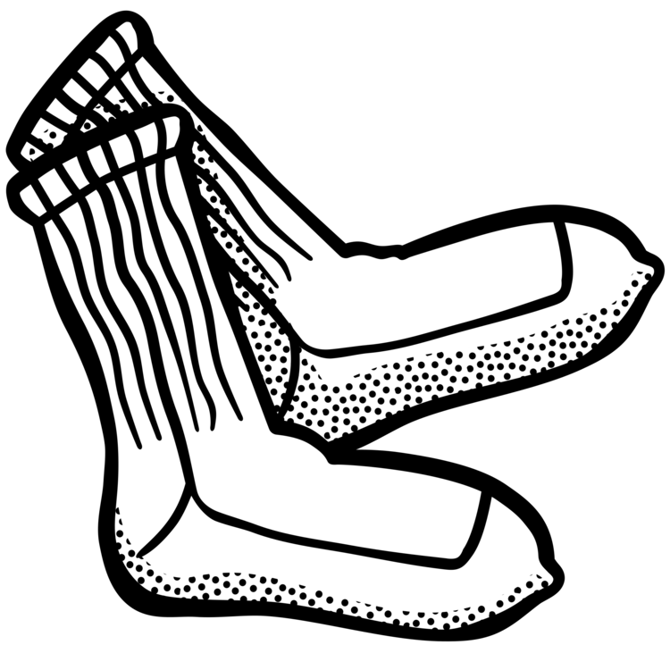 750x750 sock line art clothing drawing computer icons cc0 - Sock Drawing