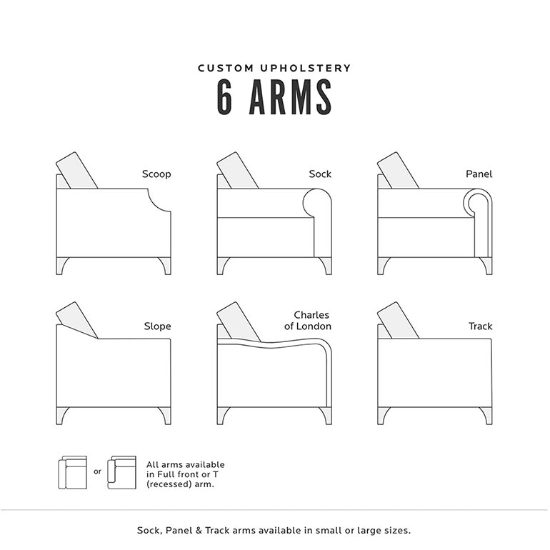 770x770 deep seat skirted linen sofa custom upholstery - Sock Technical Drawing