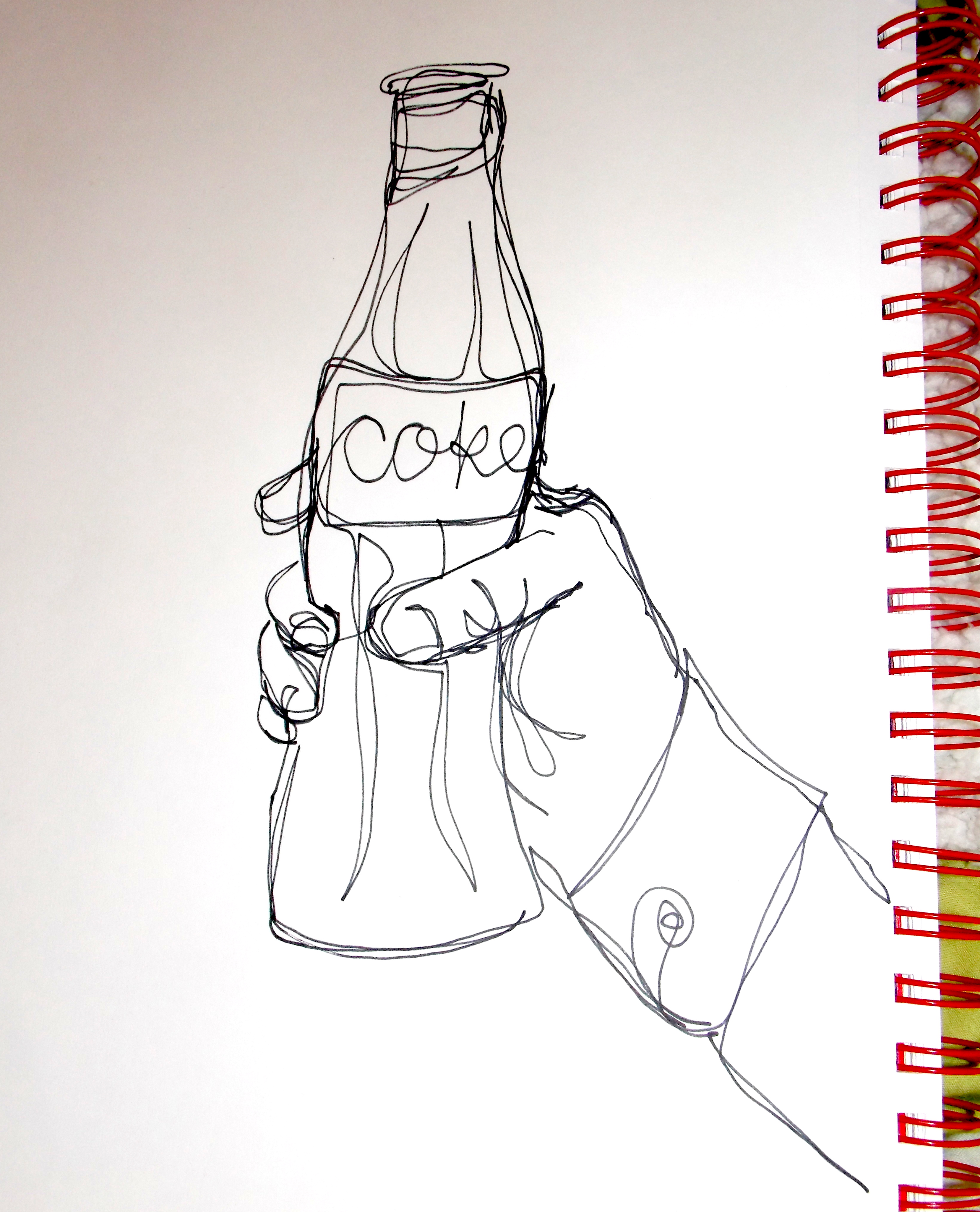 3316x4102 Day Challenge Drawing The Line - Soda Bottle Drawing