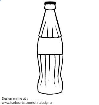 335x355 soda bottle clipart black and white great free clipart - Soda Bottle Drawing