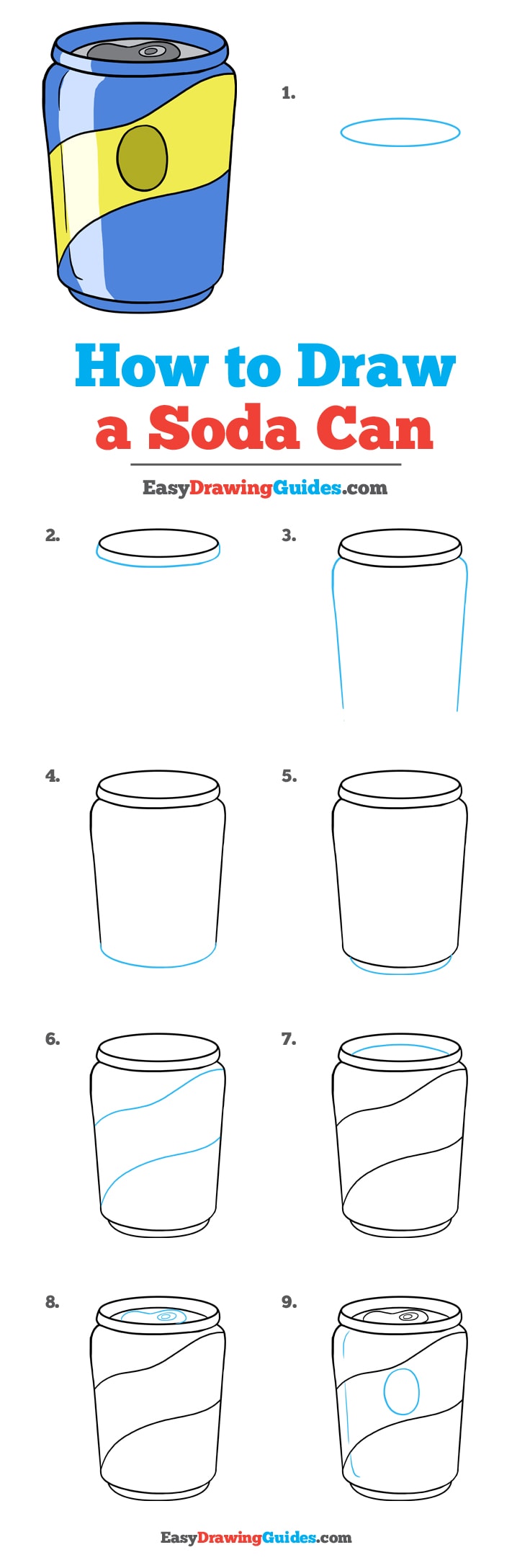 736x2176 How To Draw A Soda Can - Soda Can Drawing