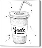 163x186 vector soda drawing hand drawn soda illustrations art print - Soda Drawing