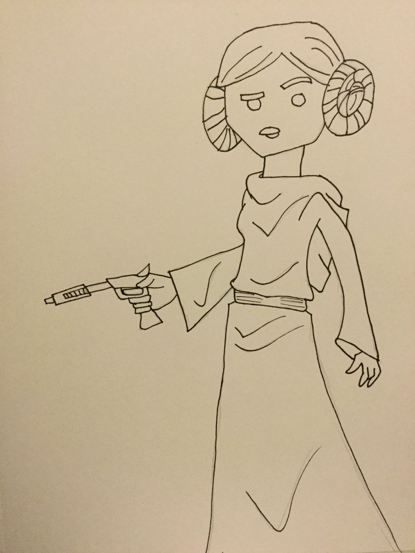 852x1136 princess leai! art - Sodapop Curtis Drawing