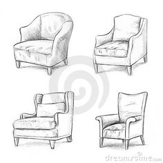 236x236 Best Sofa Drawing Images Sketches, Arquitetura, Draw - Sofa Chair Drawing