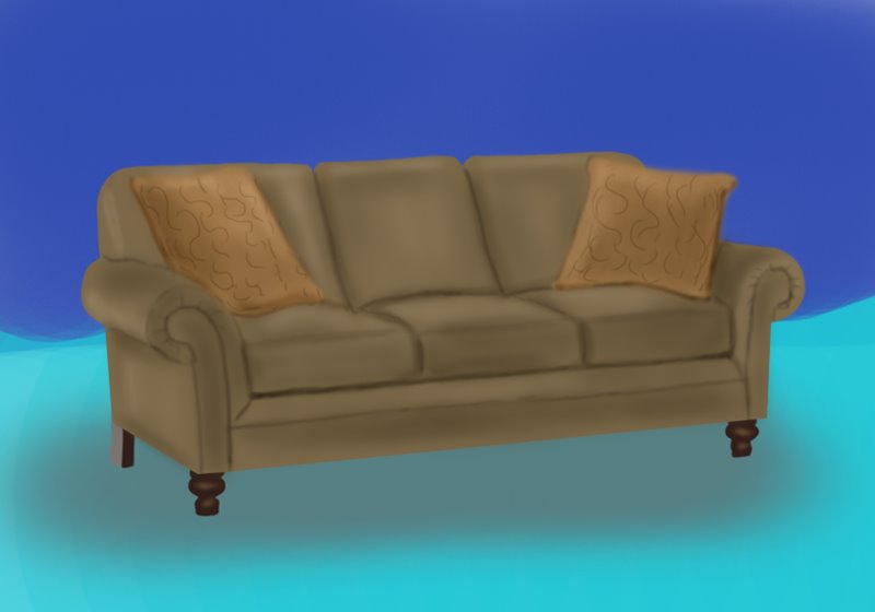 800x560 Learn How To Draw Sofa - Sofa Chair Drawing