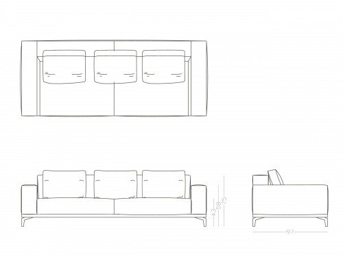 500x375 elle sofa papadatos - Sofa Drawing
