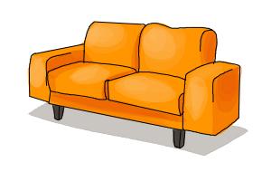 300x200 how to draw a sofa - Sofa Drawing