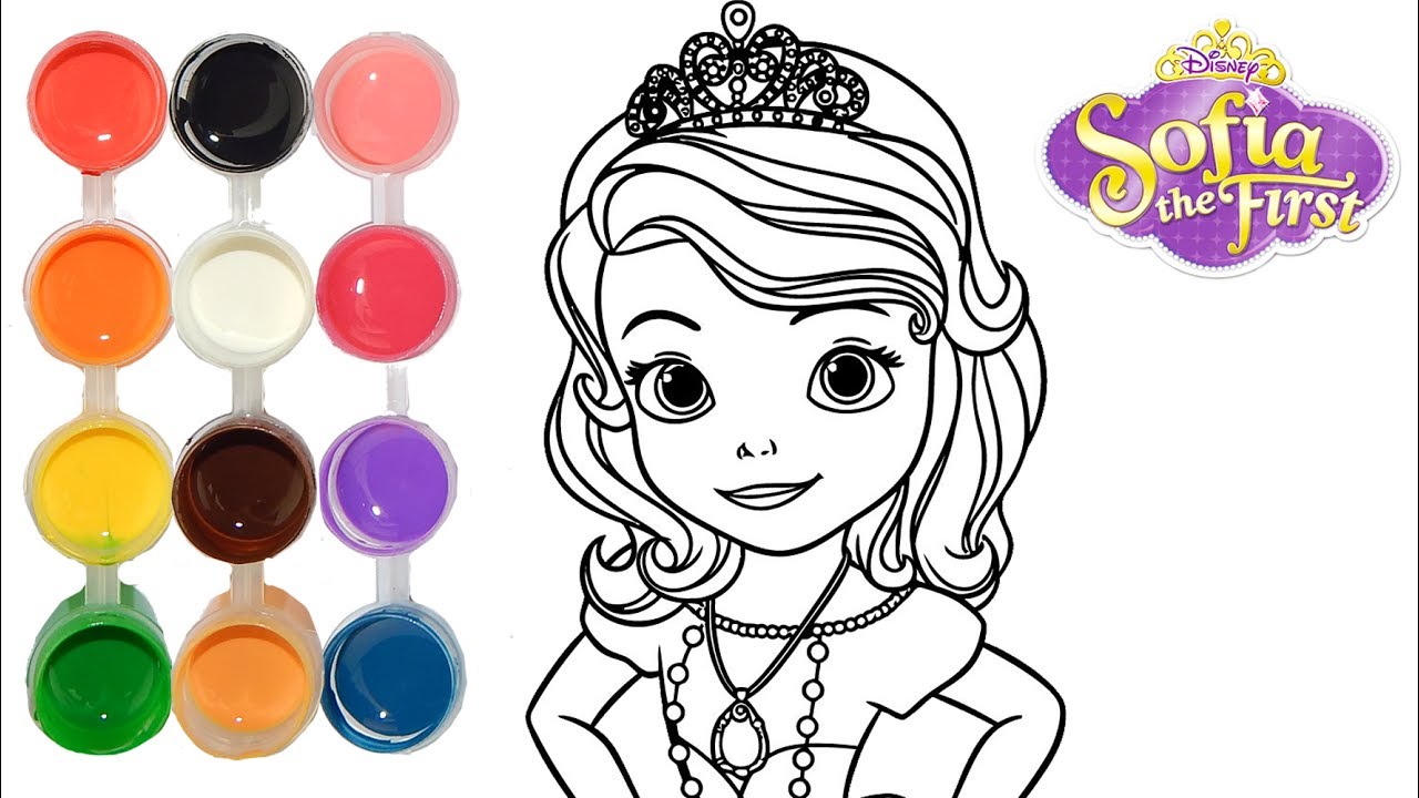 1280x720 how to draw color sofia the first princess drawing on new - Sofia Drawing