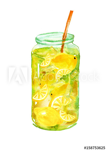 354x500 Watercolor Drawing - Soft Drink Drawing