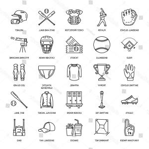 300x300 baseball softball sport game vector line orangiausa - Softball Diamond Drawing