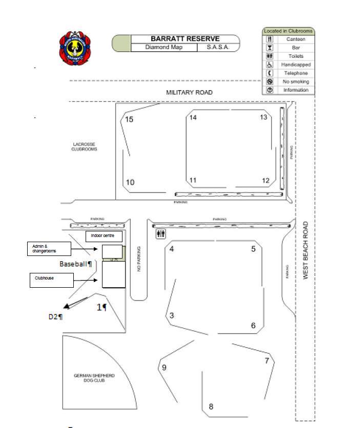 679x836 West Beach Diamond Map - Softball Diamond Drawing