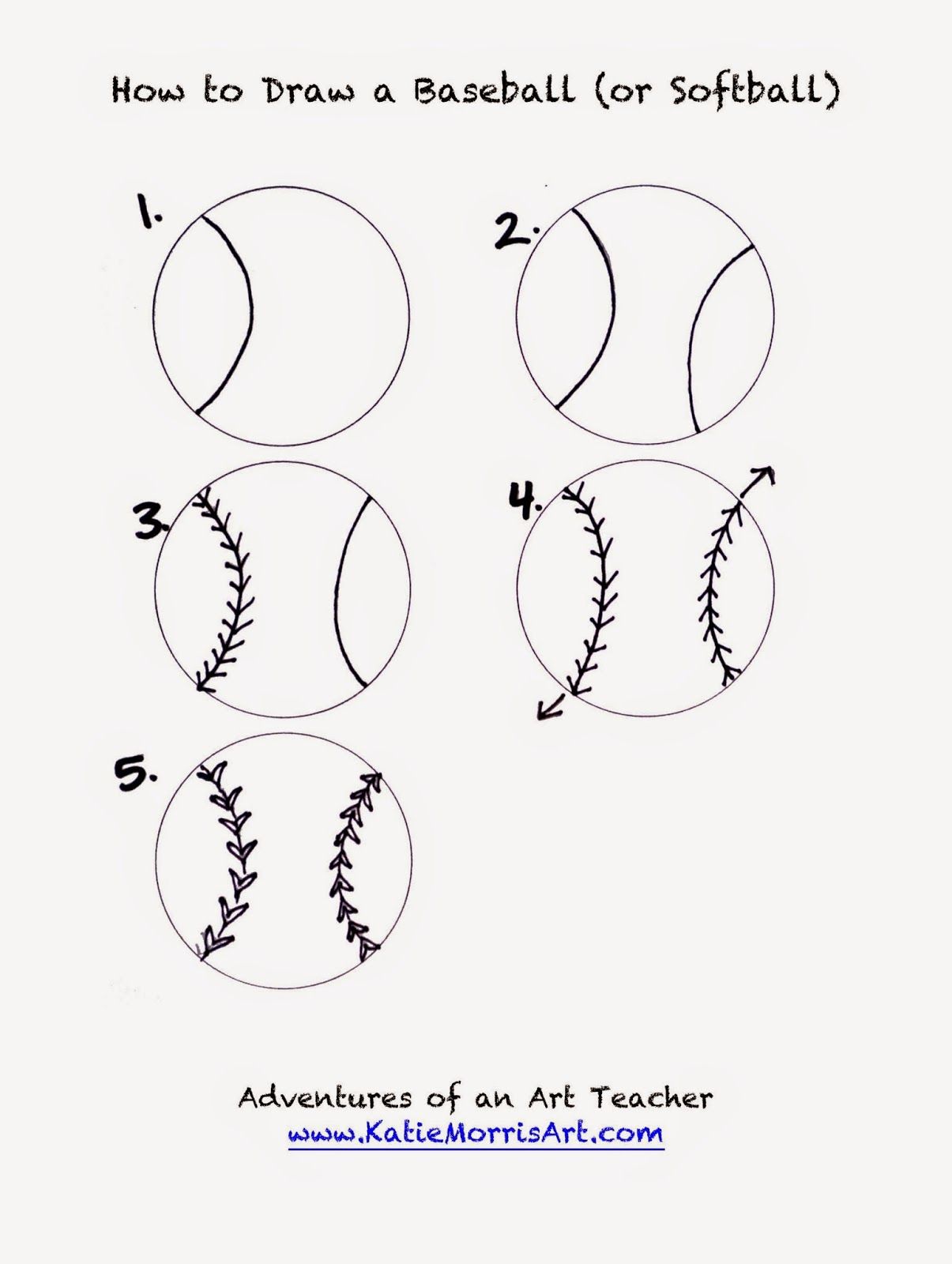 1205x1600 How To Draw Sports - Softball Drawing