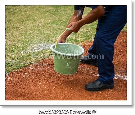 435x370 drawing a line for a softball field, art print barewalls posters - Softball Field Drawing