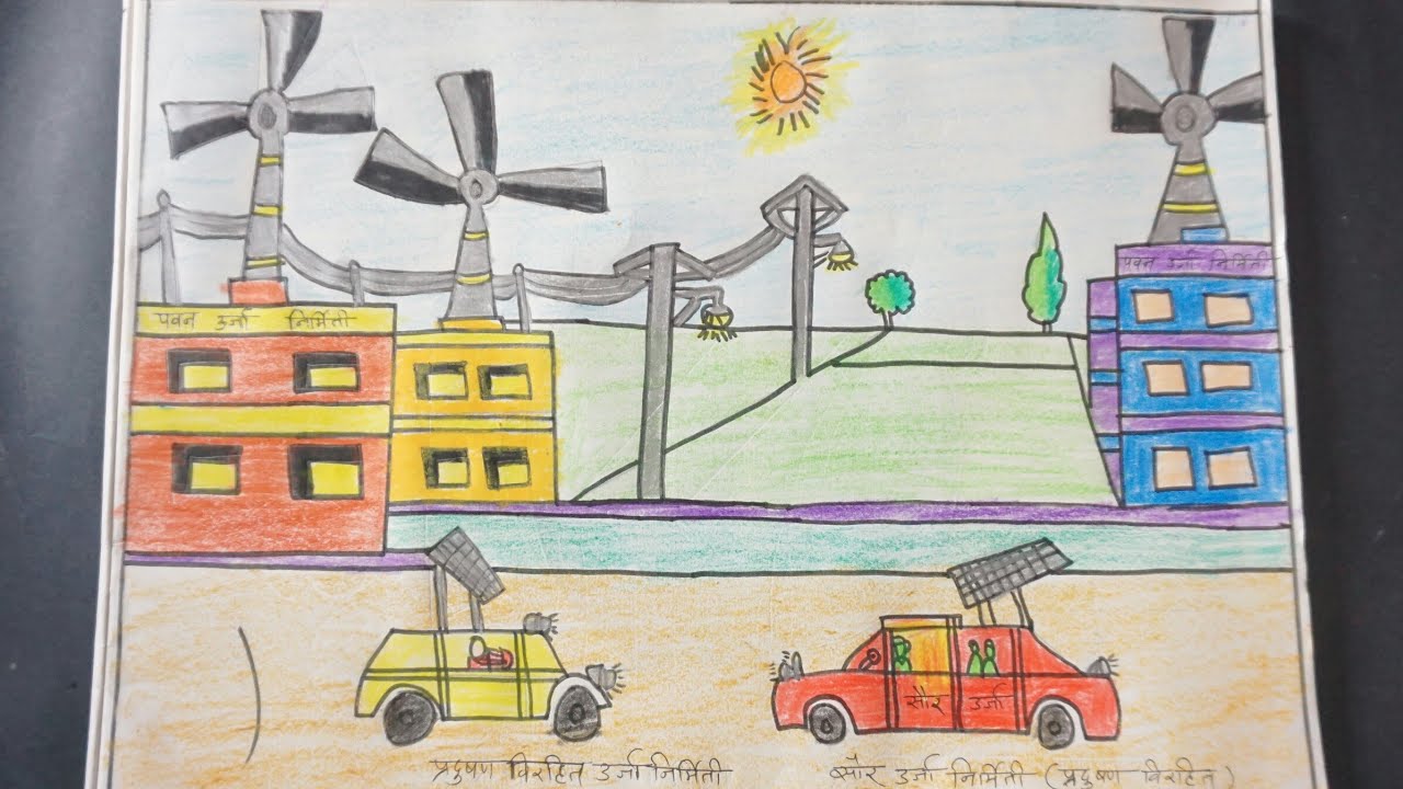 1280x720 uses of solar energy' drawing drawing - Solar Drawing