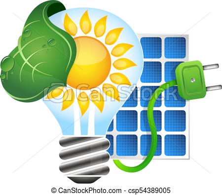 450x395 electricity from solar energy symbol vector - Solar Energy Drawing