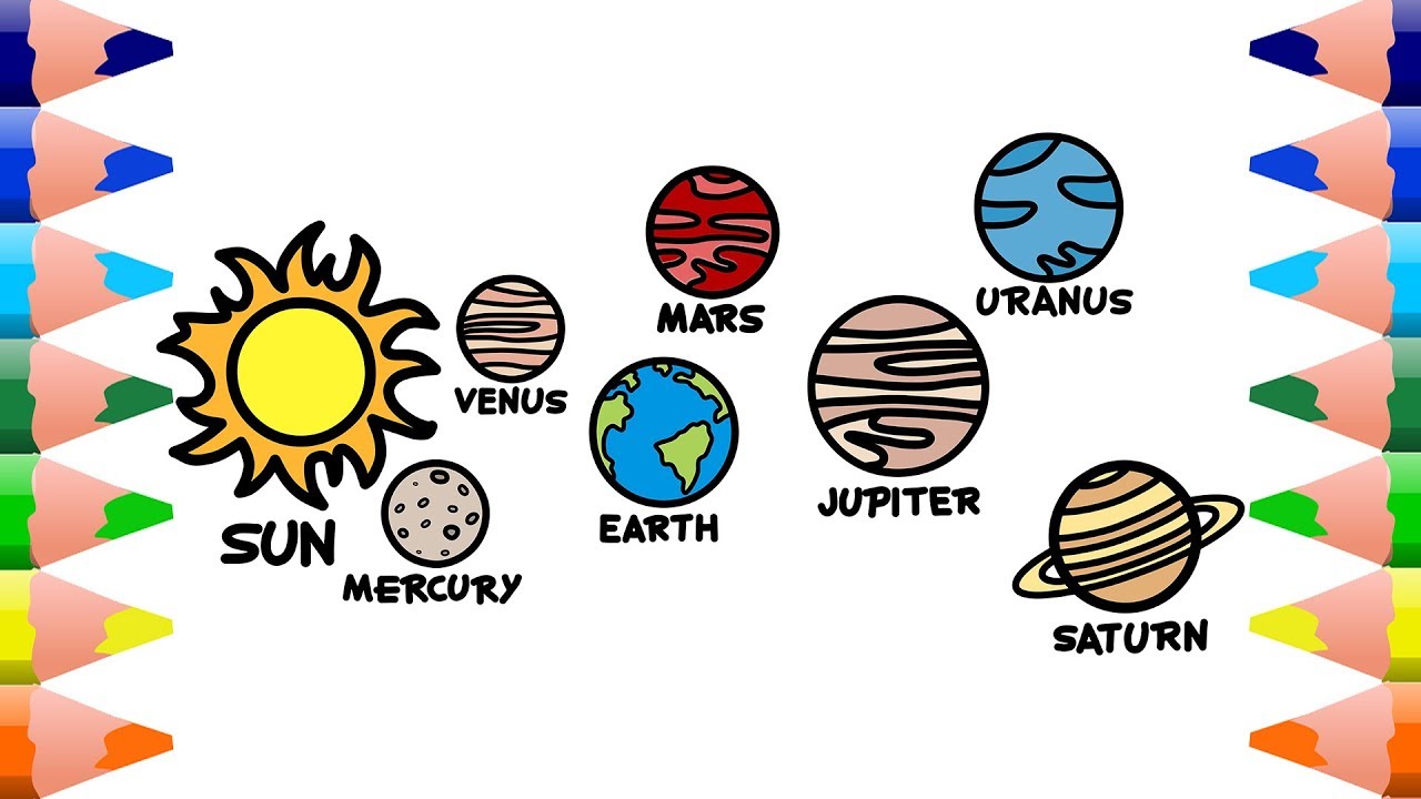 Solar System Cartoon Drawing At Paintingvalleycom Explore