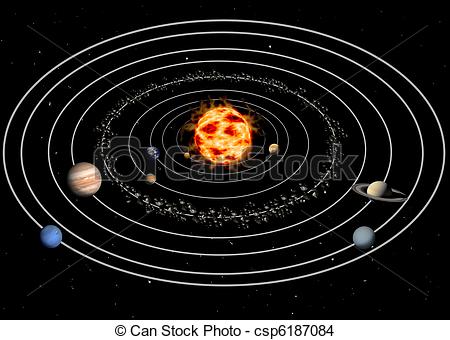450x340 solar system - Solar System Drawing