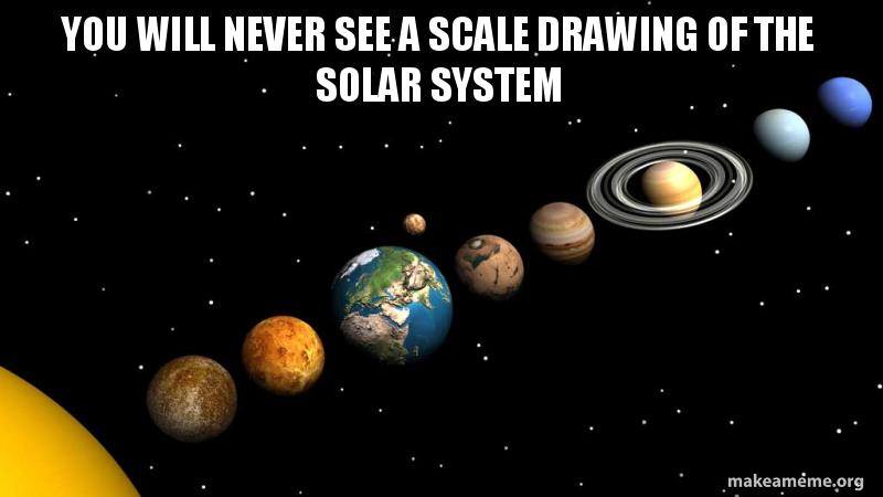 800x450 You Will Never See A Scale Drawing Of The Solar System - Solar System Drawing