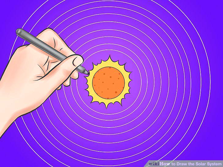 728x546 solar system drawing solar system drawing for kids the planets - Solar System Drawing For Kids