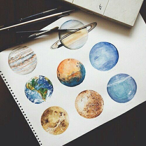 500x500 Solar System - Solar System Drawing Tumblr