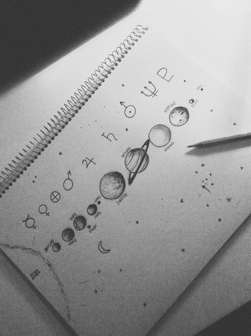 500x667 The Solar System Uploaded - Solar System Drawing Tumblr
