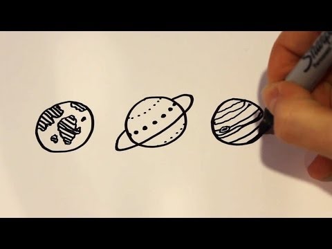 480x360 How To Draw Cartoon Planets - Solar System Drawing Tumblr