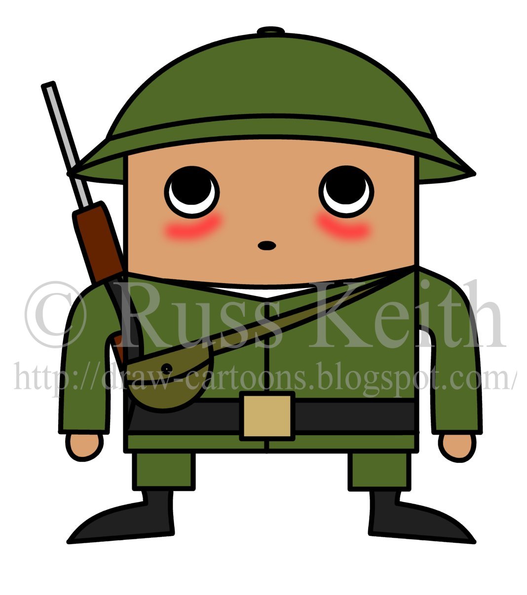 1068x1206 How To Draw Cartoons Chibi Soldier - Soldier Cartoon Drawing