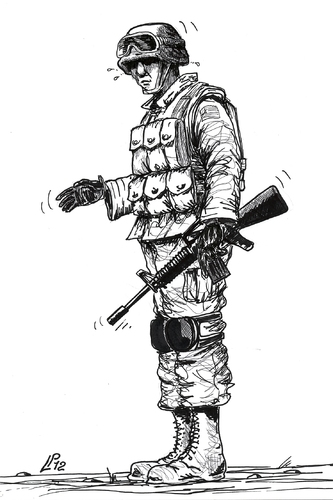 333x500 Soldier - Soldier Cartoon Drawing