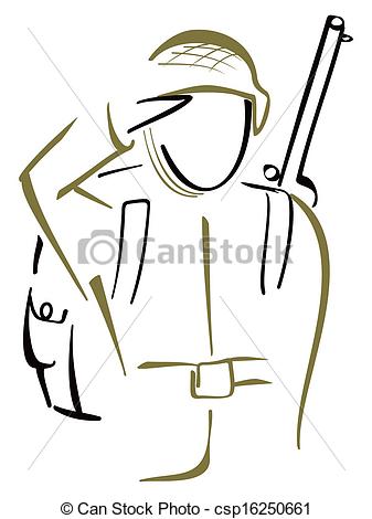 337x470 Photos Cartoon Drawings Of Soldiers - Soldier Drawing Easy