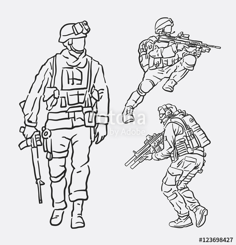 Soldier Drawing Easy At Explore Collection Of