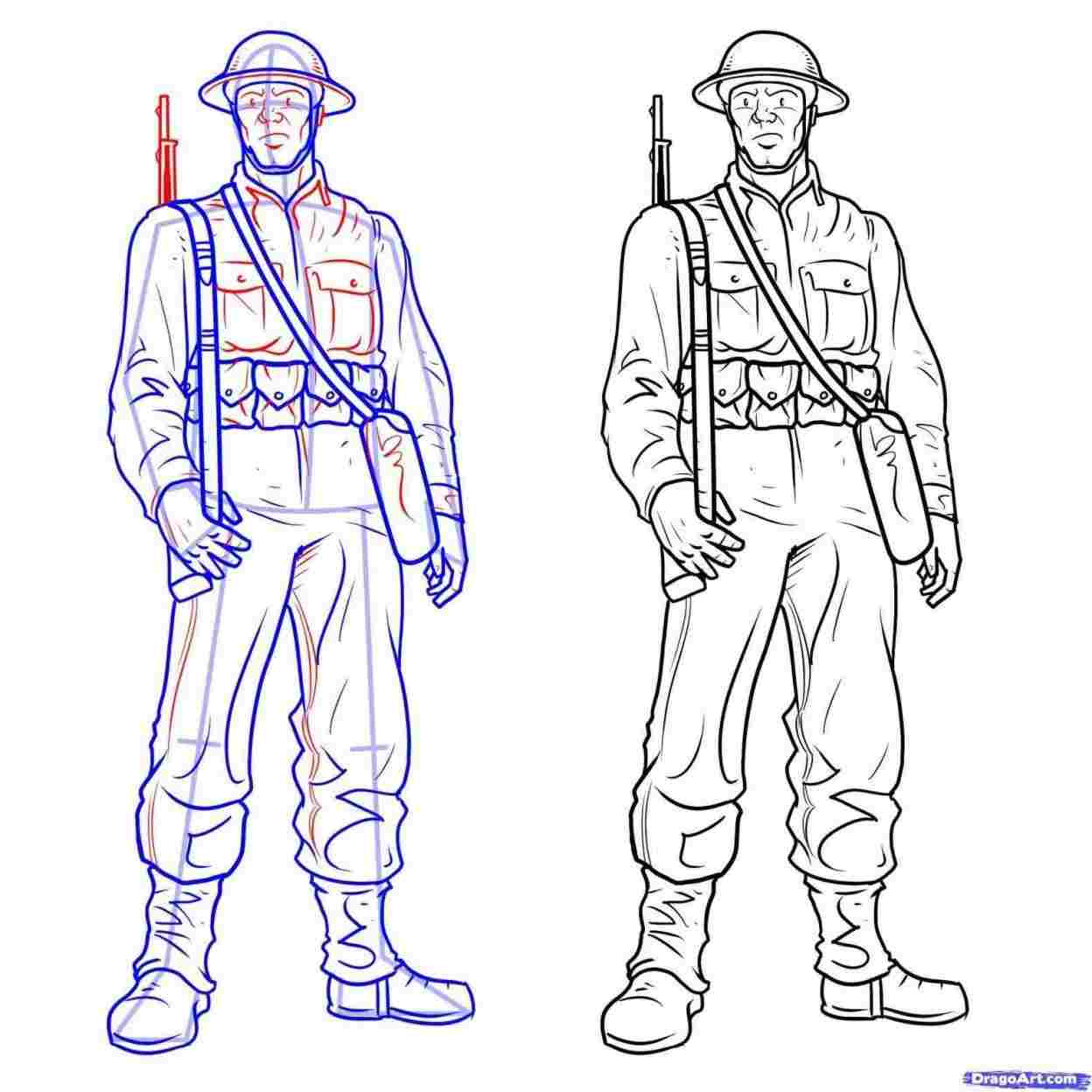 1248x1248 soldier soldier drawing easy drawing easy - Soldier Drawing Easy