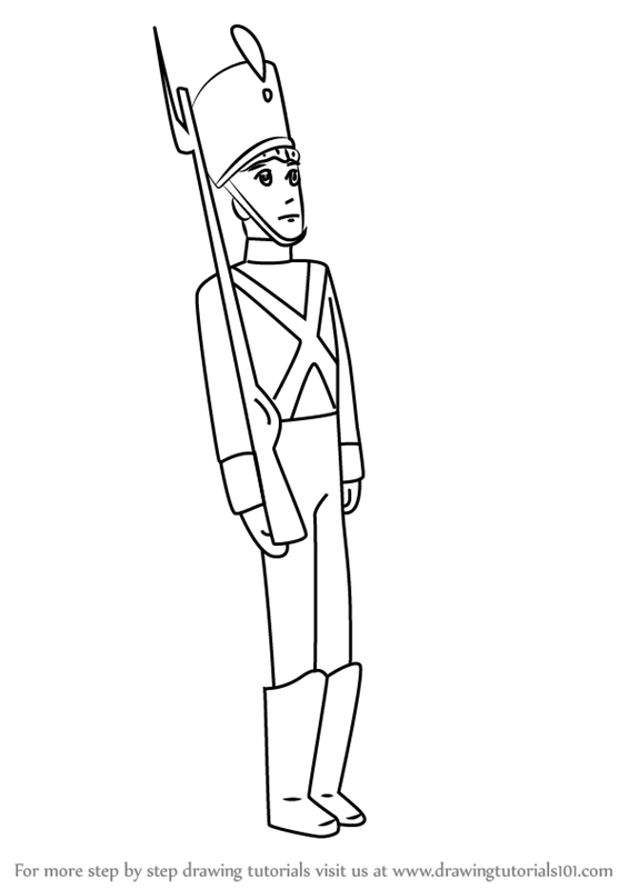 566x800 Learn How To Draw Tin Soldier From Fantasia - Soldier Drawing Pictures