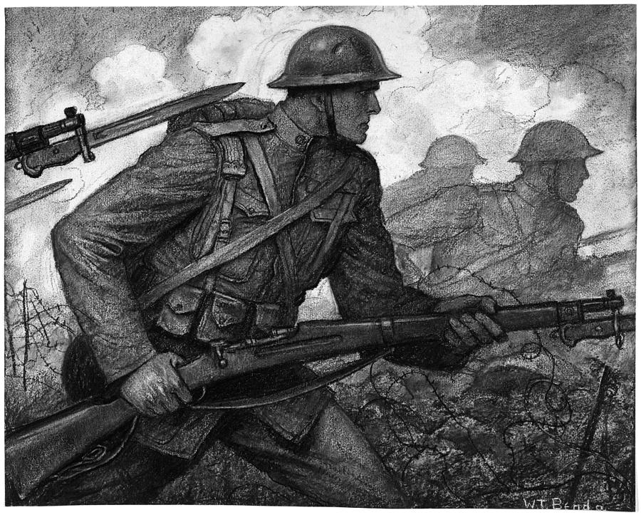 900x723 World War I Soldiers Drawing - Soldier Drawing Pictures