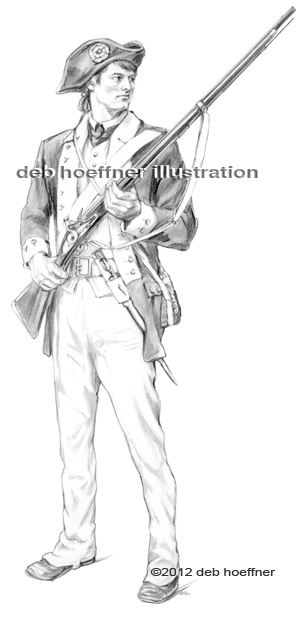 302x620 american revolutionary war soldier drawing for a mascot - Soldier Drawing Pictures