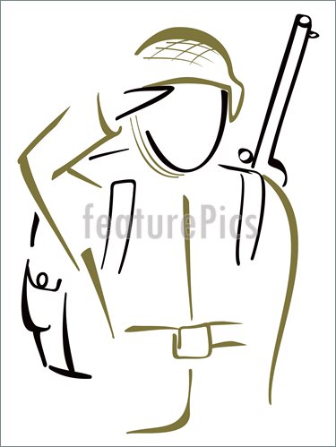 375x499 military land forces soldier saluted - Soldier Saluting Drawing