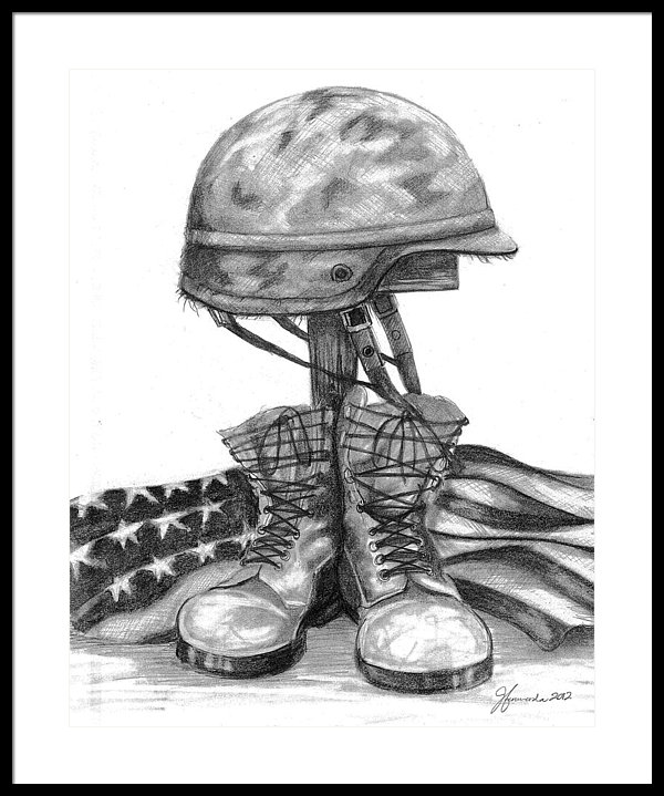 Soldiers Cross Drawing at PaintingValley.com | Explore collection of ...