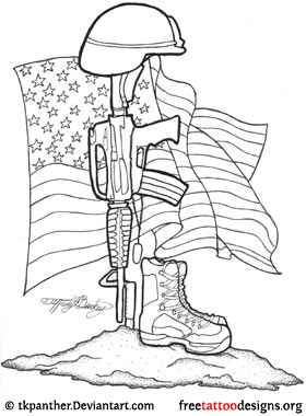 280x380 army soldiers tattoo design tattoo ideas - Soldiers Cross Drawing